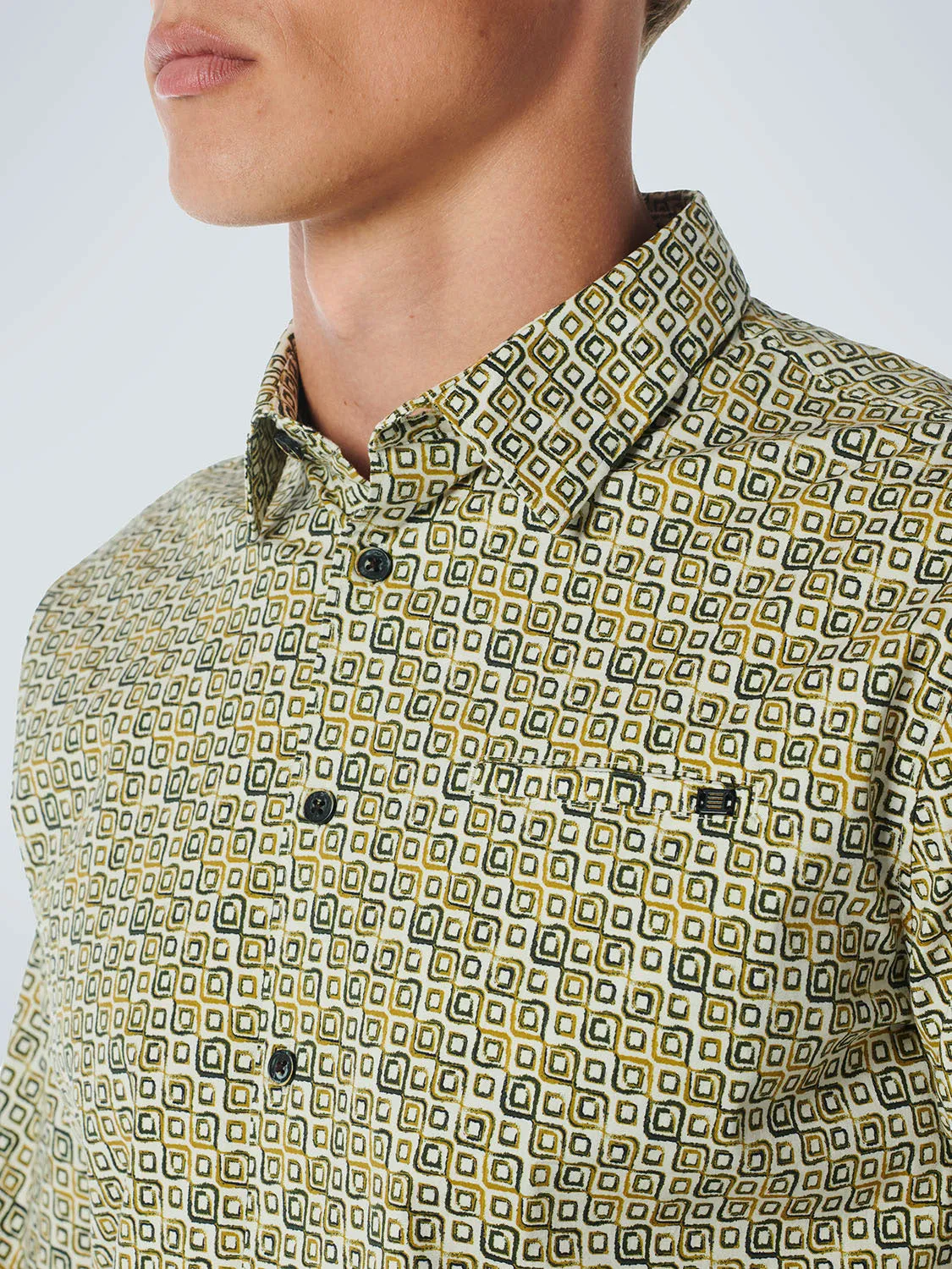 Allover Geo Print: Olive