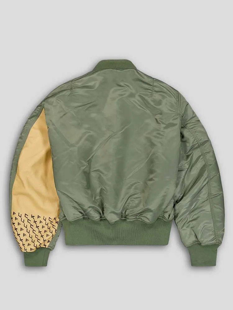 ALPHA X UNDERCOVER THE SHEPHERD MA-1 BOMBER JACKET