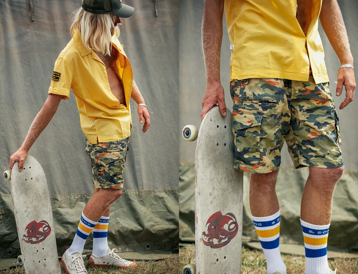 &SONS Surplus Army Shorts Camo