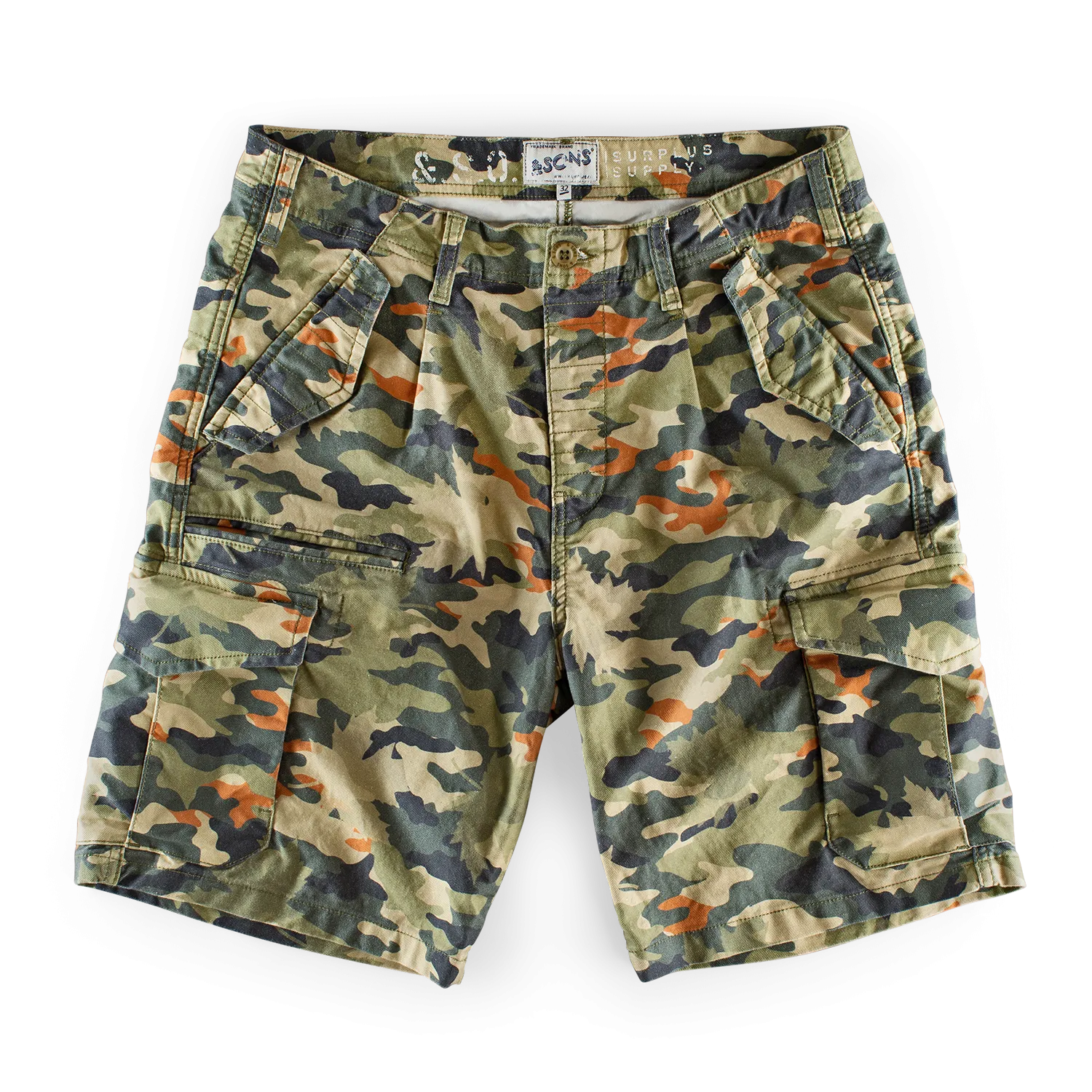 &SONS Surplus Army Shorts Camo