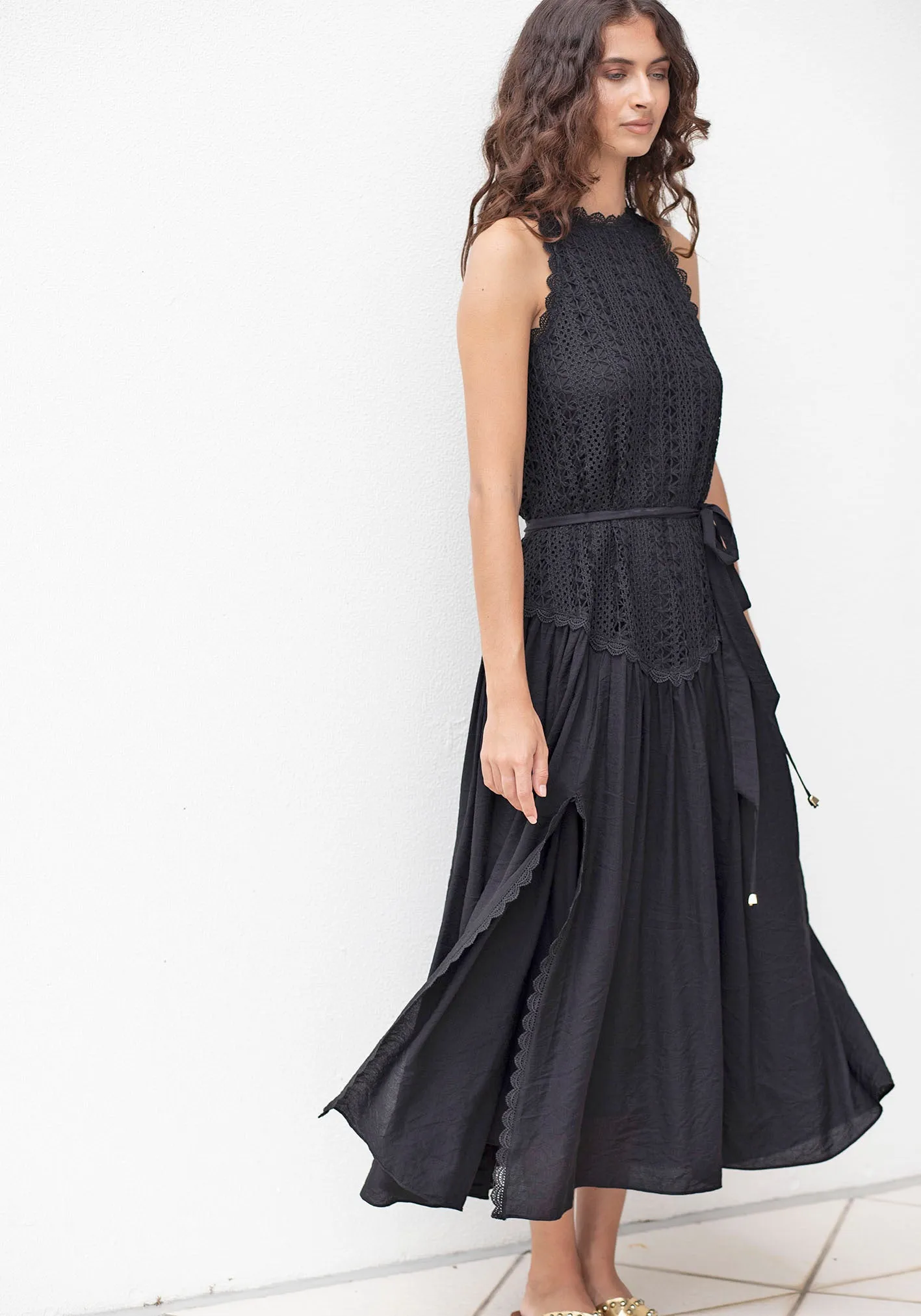 Augustine Lace Bodice Maxi Dress