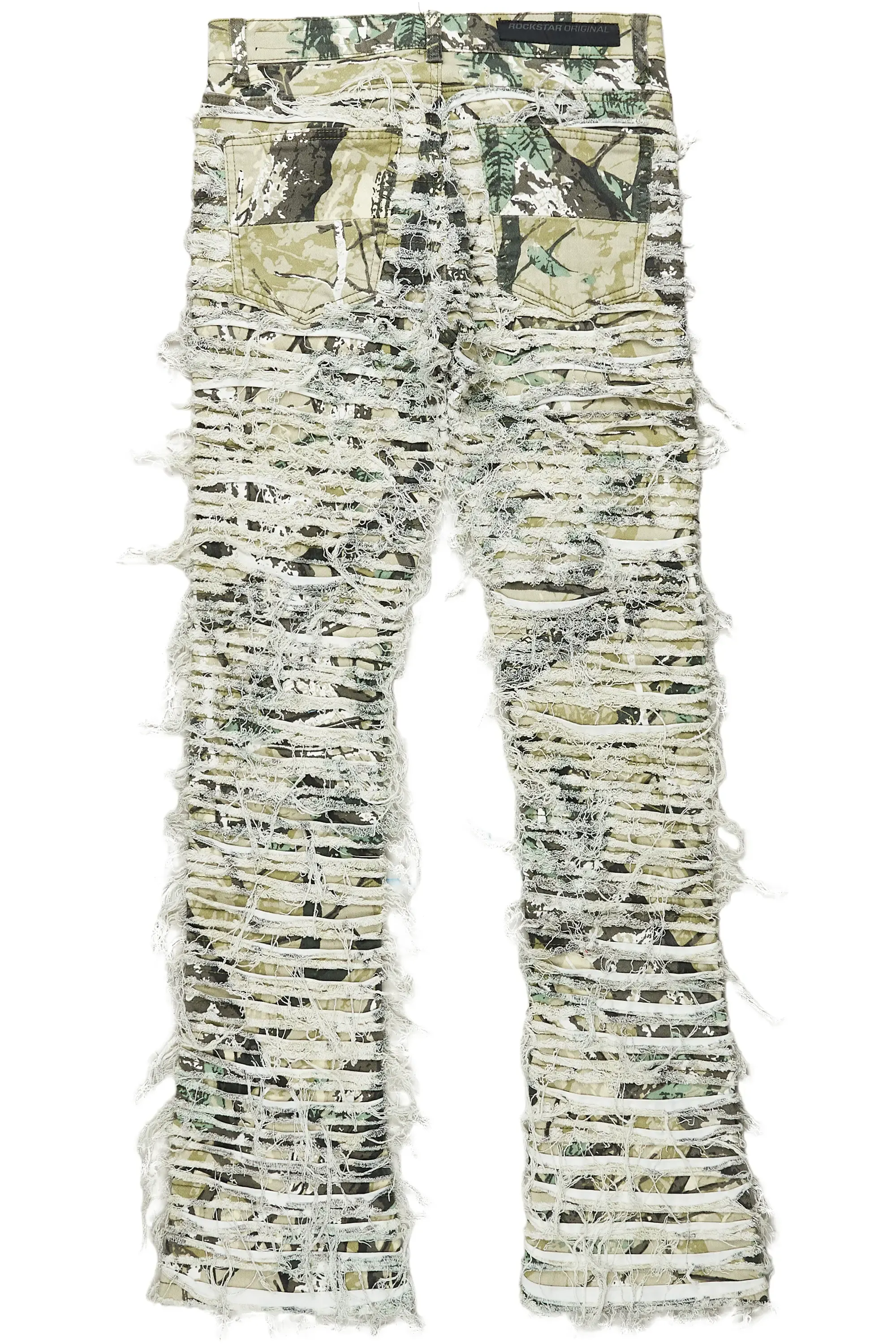 Baelor Tree Camo Stacked Flare Jean