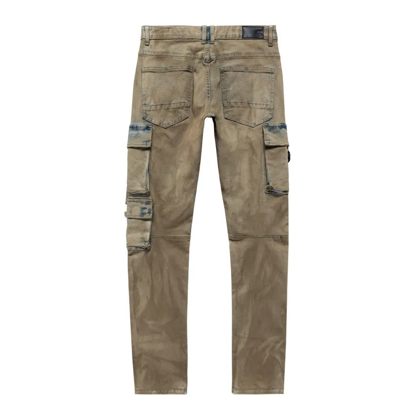 Big and Tall Overspray Utility Jeans - Hazelnut