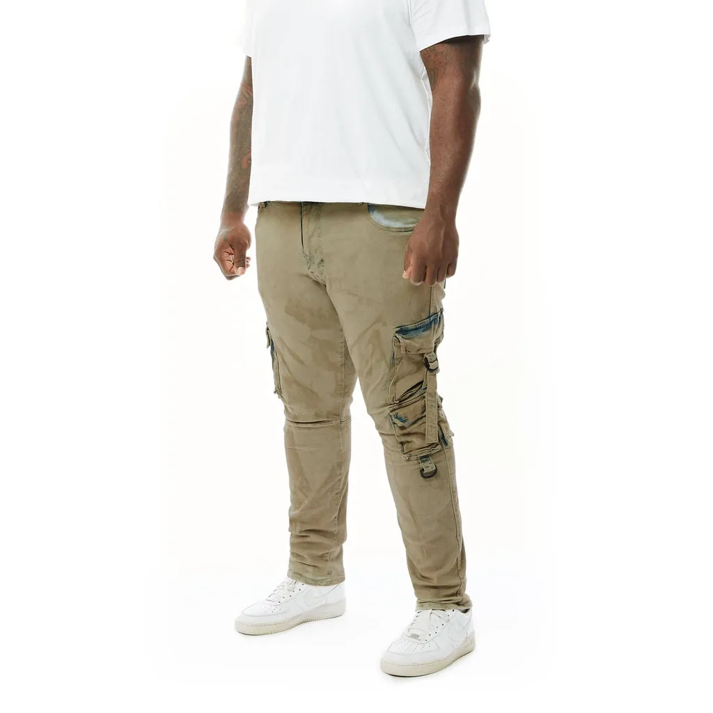 Big and Tall Overspray Utility Jeans - Hazelnut