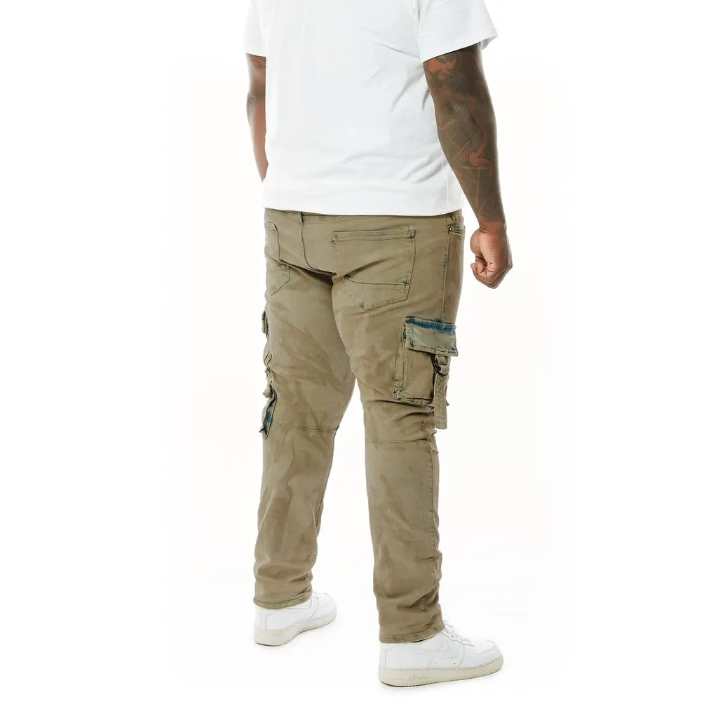 Big and Tall Overspray Utility Jeans - Hazelnut