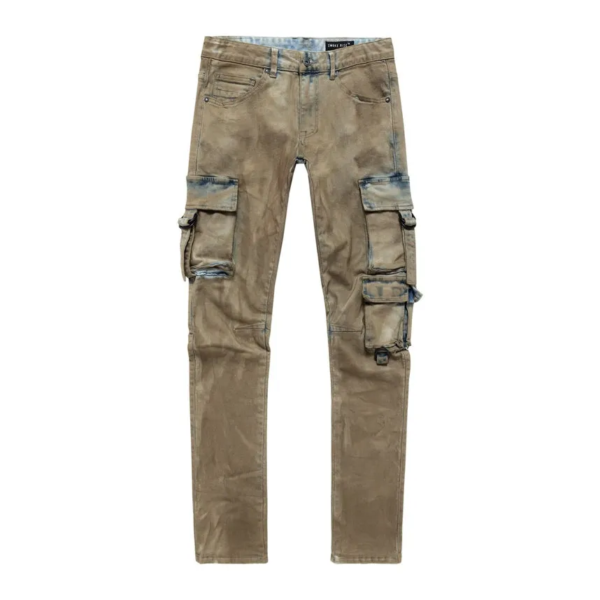 Big and Tall Overspray Utility Jeans - Hazelnut