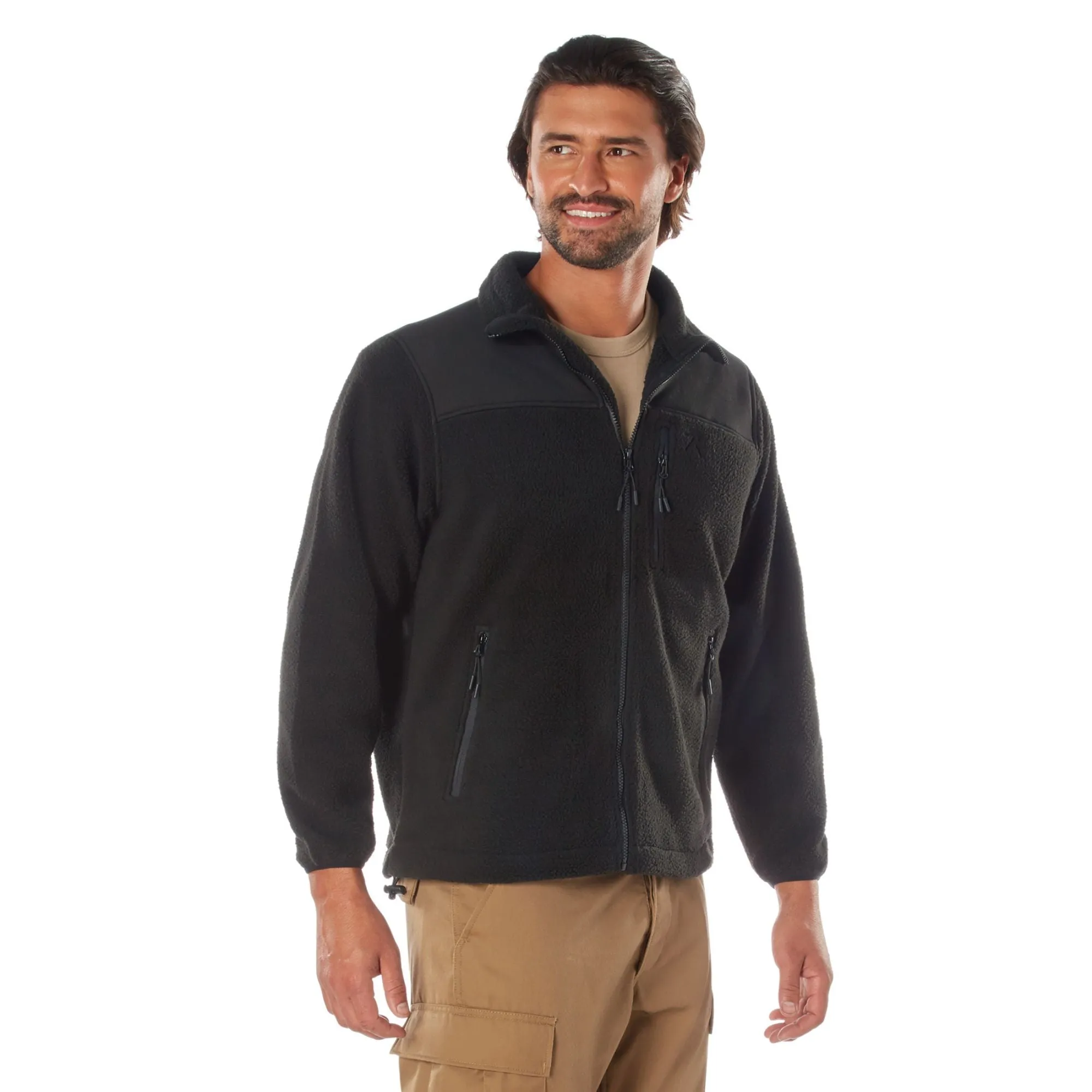 Black - Trailsman Sherpa Fleece Jacket - Men's Fleece Jacket