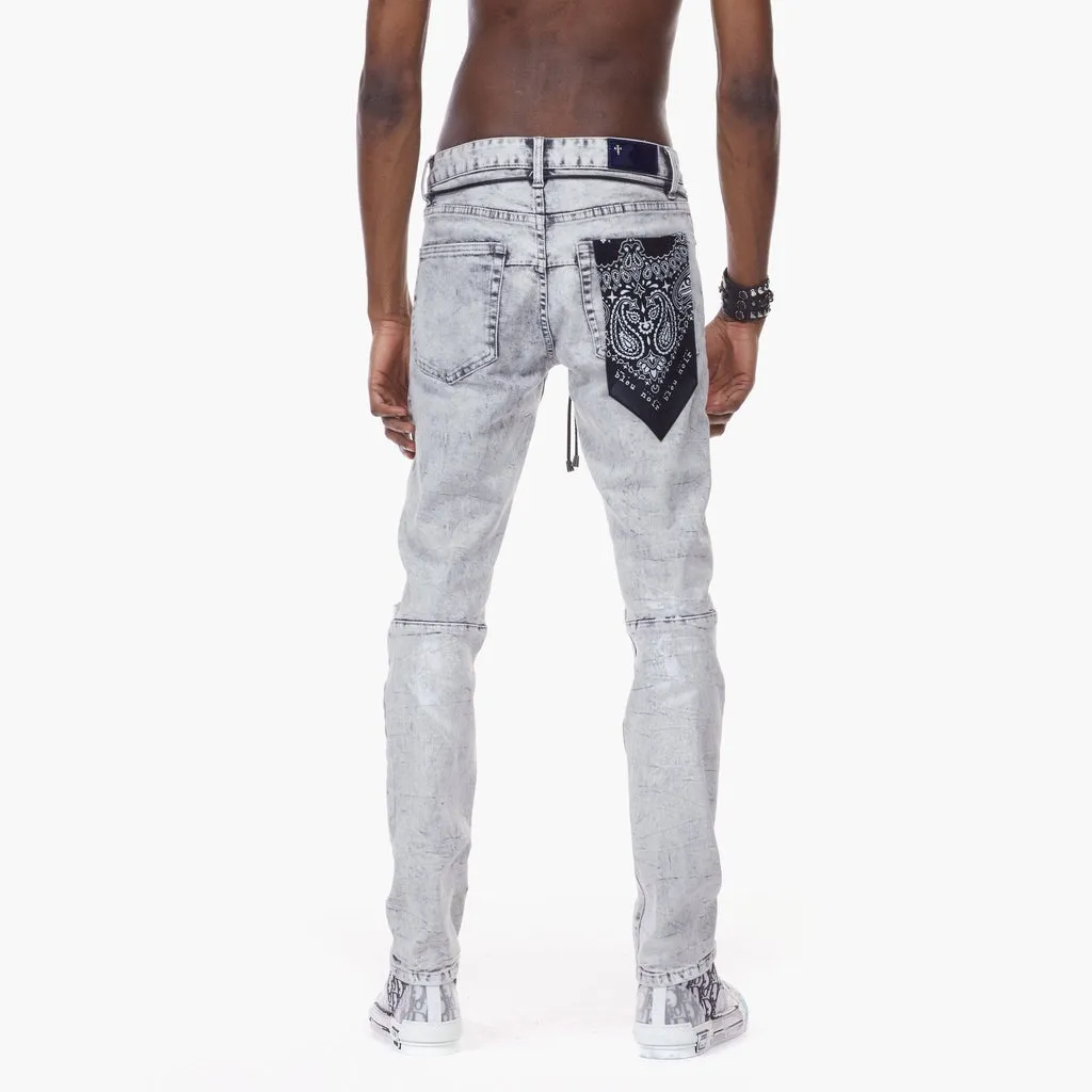 Bleunoir Crotch Logo Ripoff Jeans - Cloudy Grey