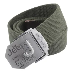 Buckle Casual Weaving Belt Battlefield Canvas Belt Trendy Thickening plus Thick Pants Belt