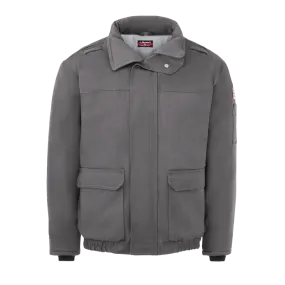 Bulwark, Men's Heavyweight FR Insulated Bomber Jacket, JLR8, FR 7oz, Cat3, Gray