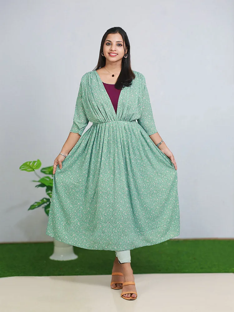 Butterfly Soft Dreams: Chiffon Feeding Top Covercoat - Only ₹553