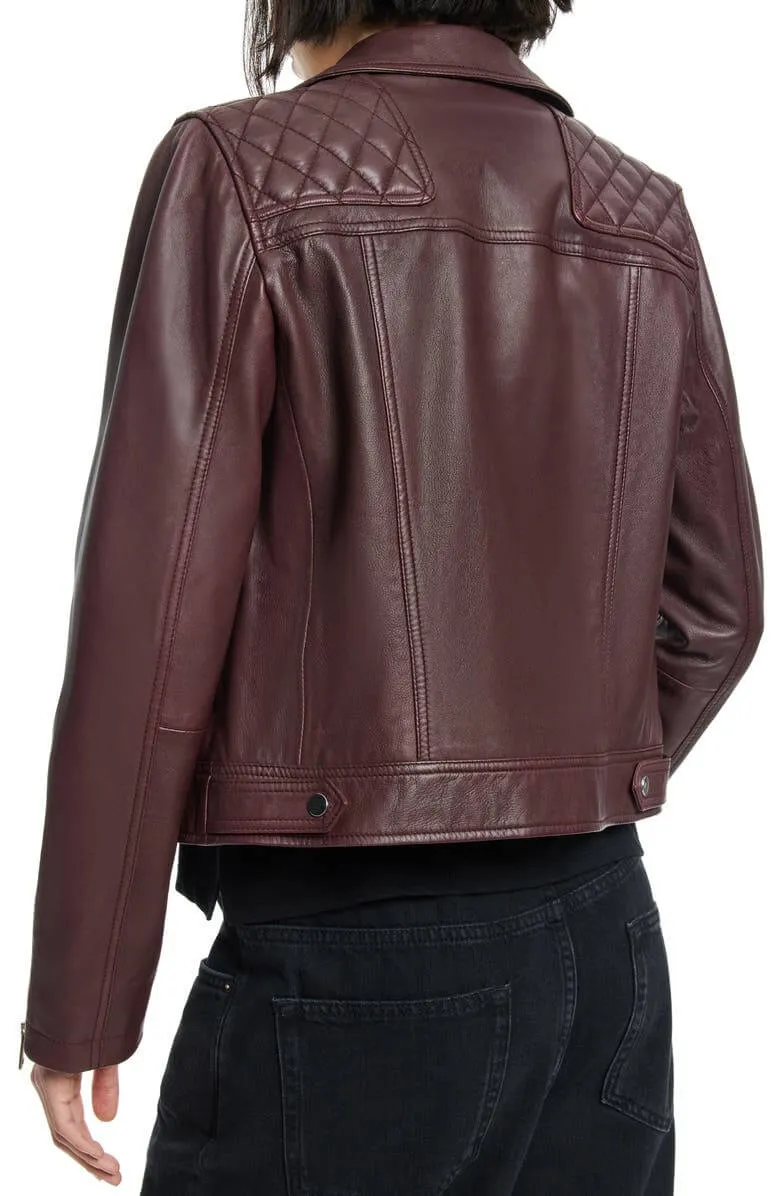 Caden Leather Biker Jacket