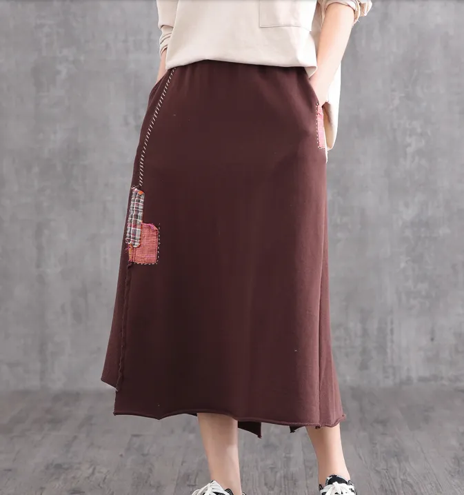 Casual Cotton  loose fitting Women's Skirts DZA2007126