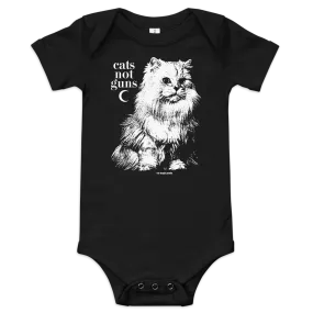 CATS NOT GUNS Baby Onesie Bodysuit