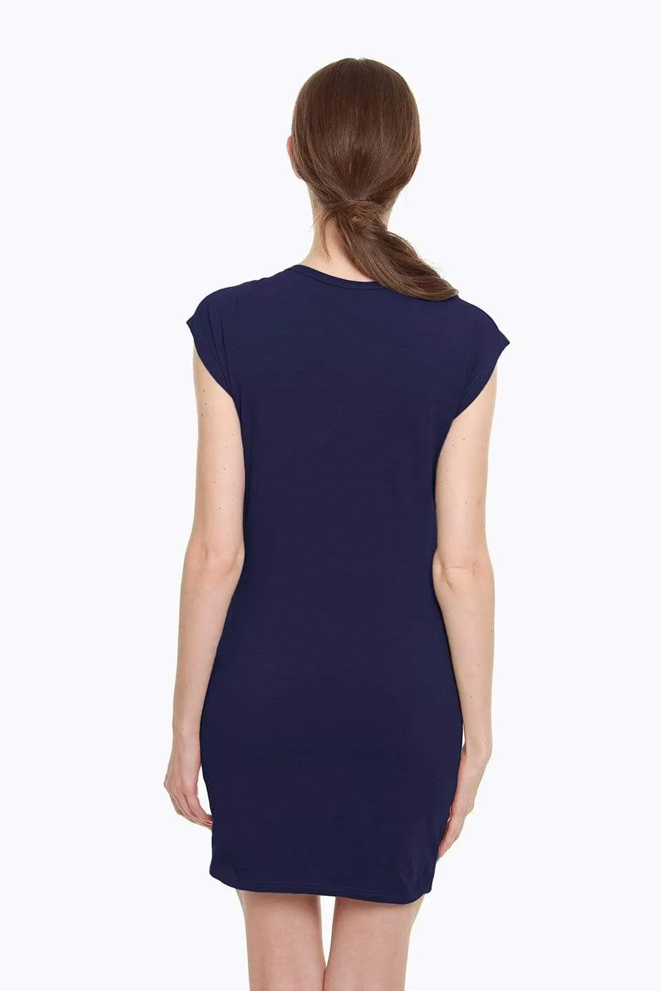 Cattee Nursing Dress Navy