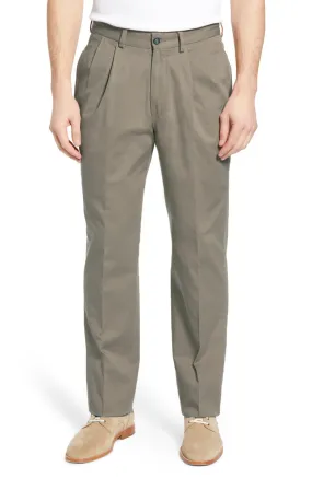 Charleston Khakis Washed Canvas, Light Taupe<br>Pleated<br>Regular Rise