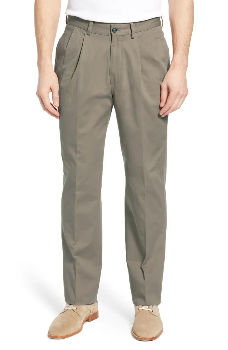 Charleston Khakis Washed Canvas, Light Taupe<br>Pleated<br>Regular Rise