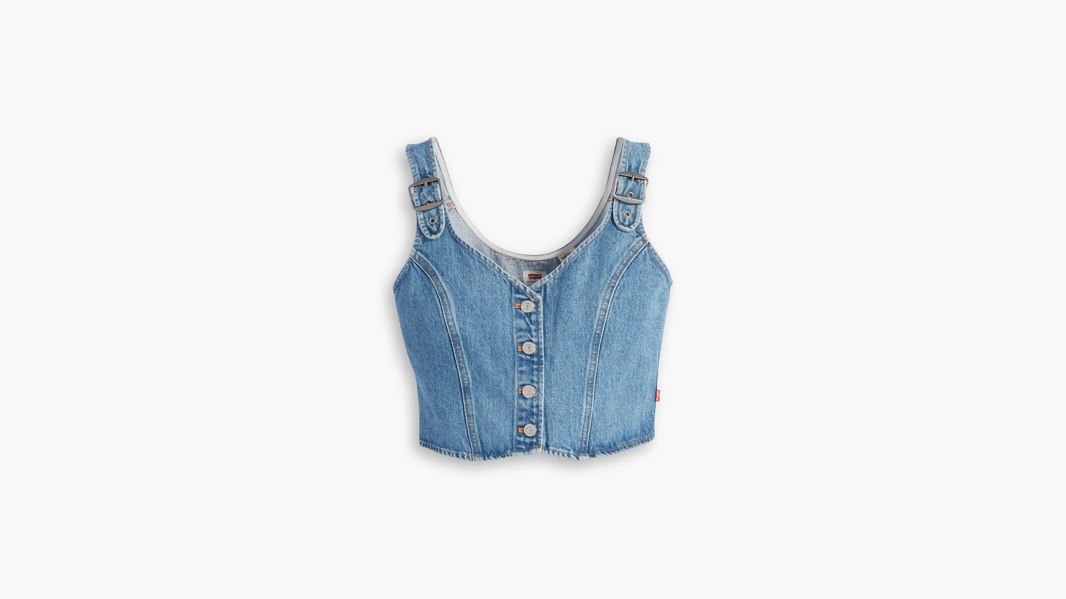 Charlie Denim Crop Top