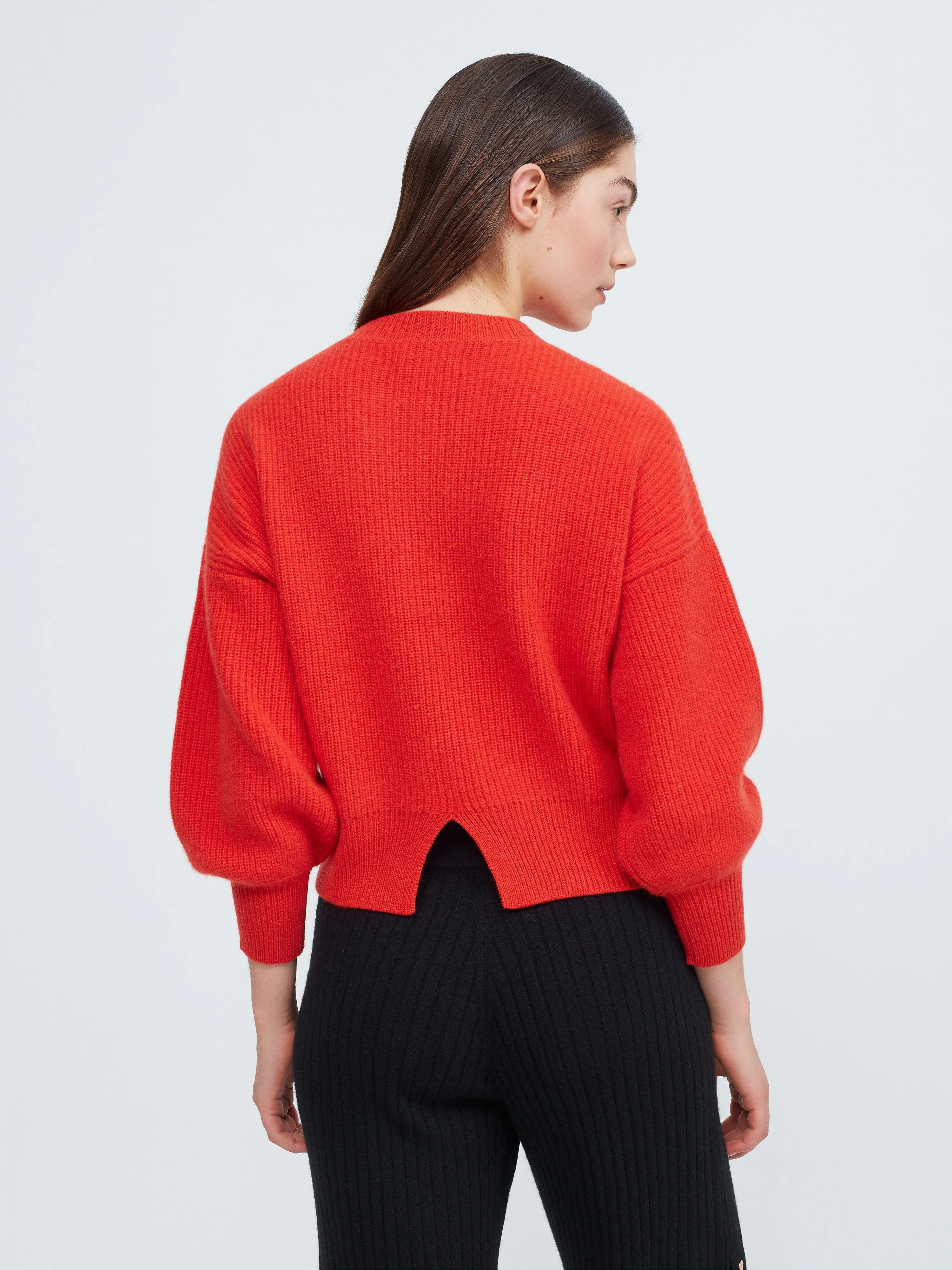 Close to you Cashmere Sweater - Poppy Red