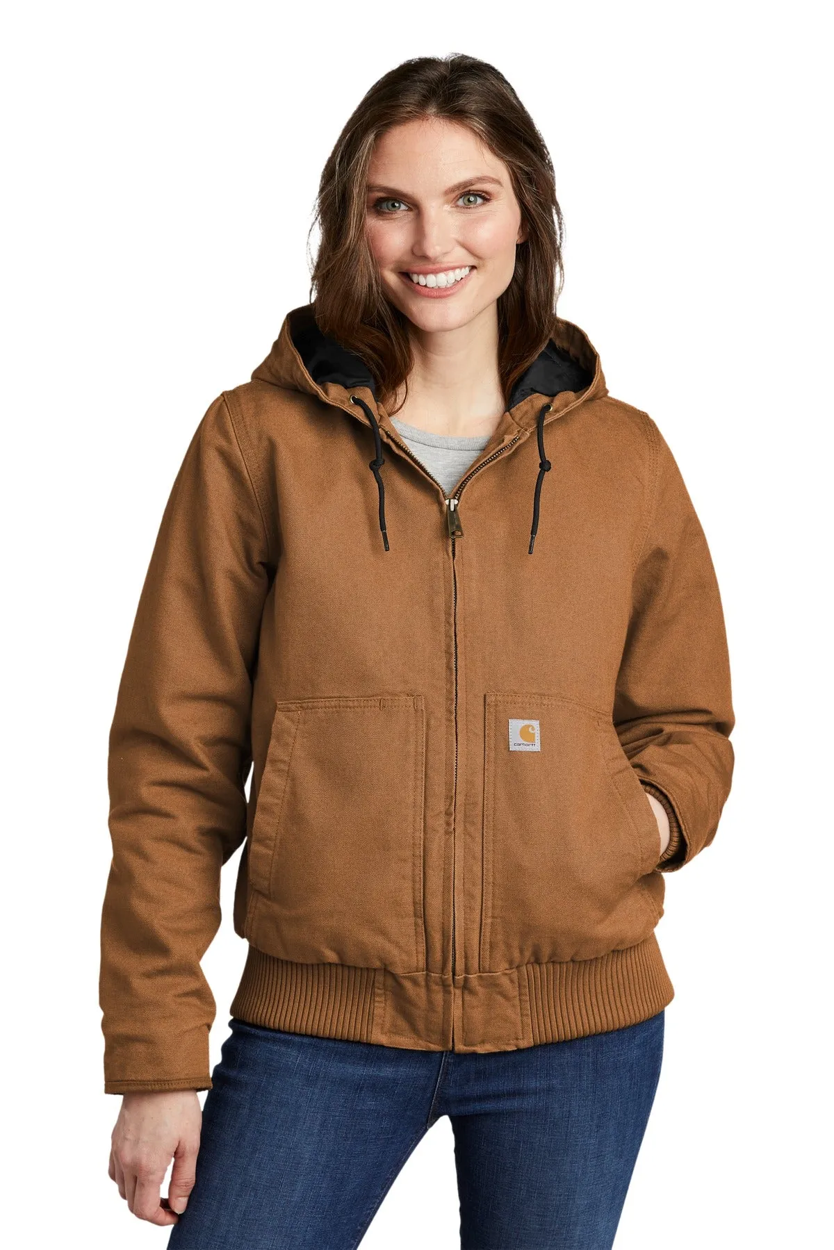 Custom Embroidered - Carhartt® Women's Washed Duck Active Jac. CT104053