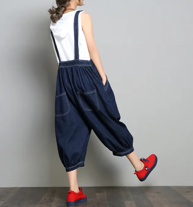 Denim Casual Spring Denim Overall Loose Women Jumpsuits QYCQ05111