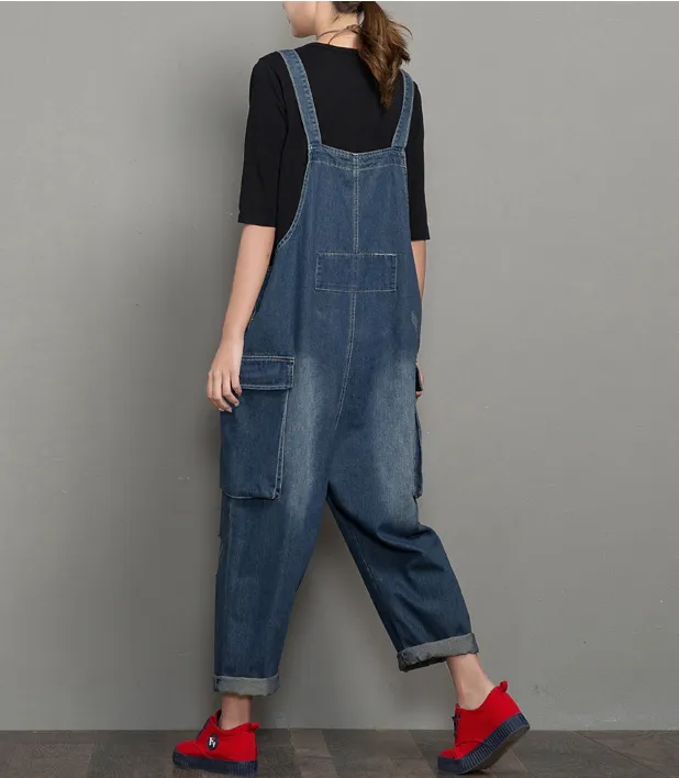 Denim Casual Spring Denim Overall Women Jumpsuits QYCQ35