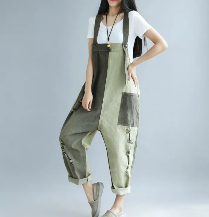 Denim Loose Casual Summer Denim Overall Loose Women Jumpsuits CNHK07156