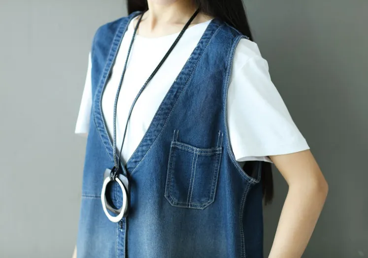 Denim Loose Casual Summer Denim Overall Loose Women Jumpsuits CNHK07252