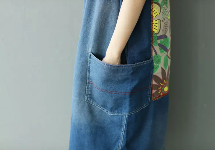 Denim Loose Casual Summer Denim Overall Loose Women Jumpsuits CNHK07252