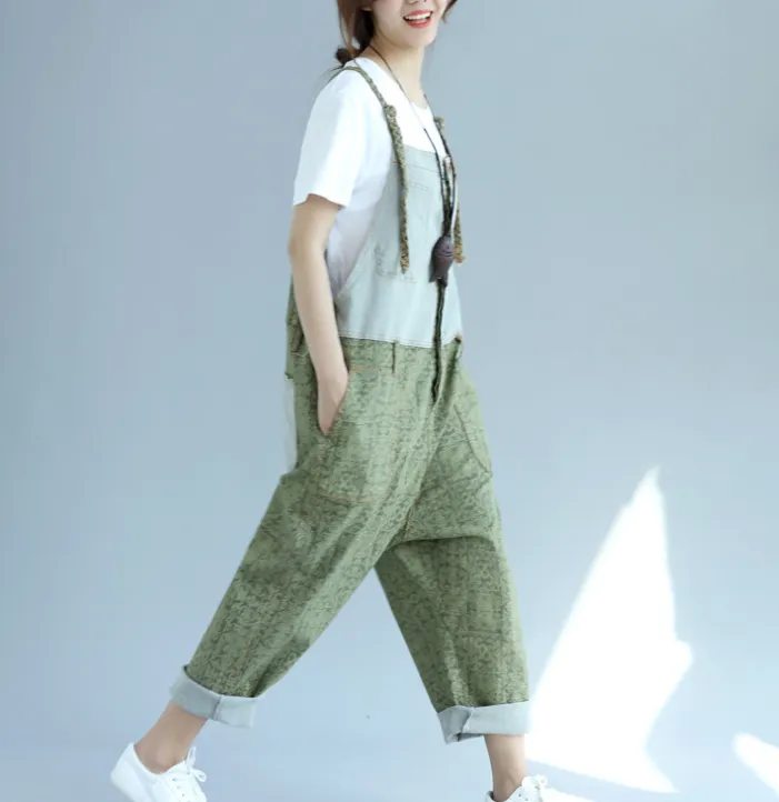 Denim Loose Casual Summer Denim Overall Loose Women Jumpsuits CNHK07254