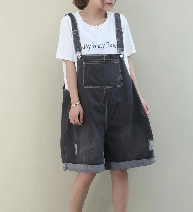 Denim Loose Casual Summer Denim Overall Loose Women Jumpsuits QYCQ05165