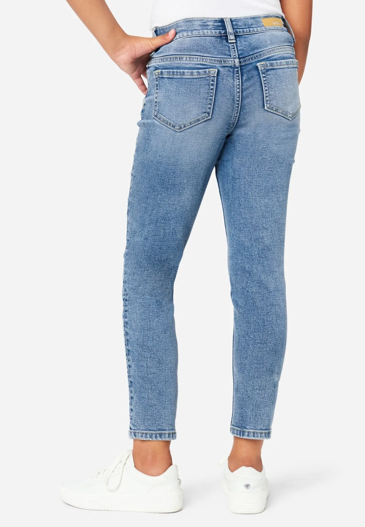 Destructed Mini Mom Jeans