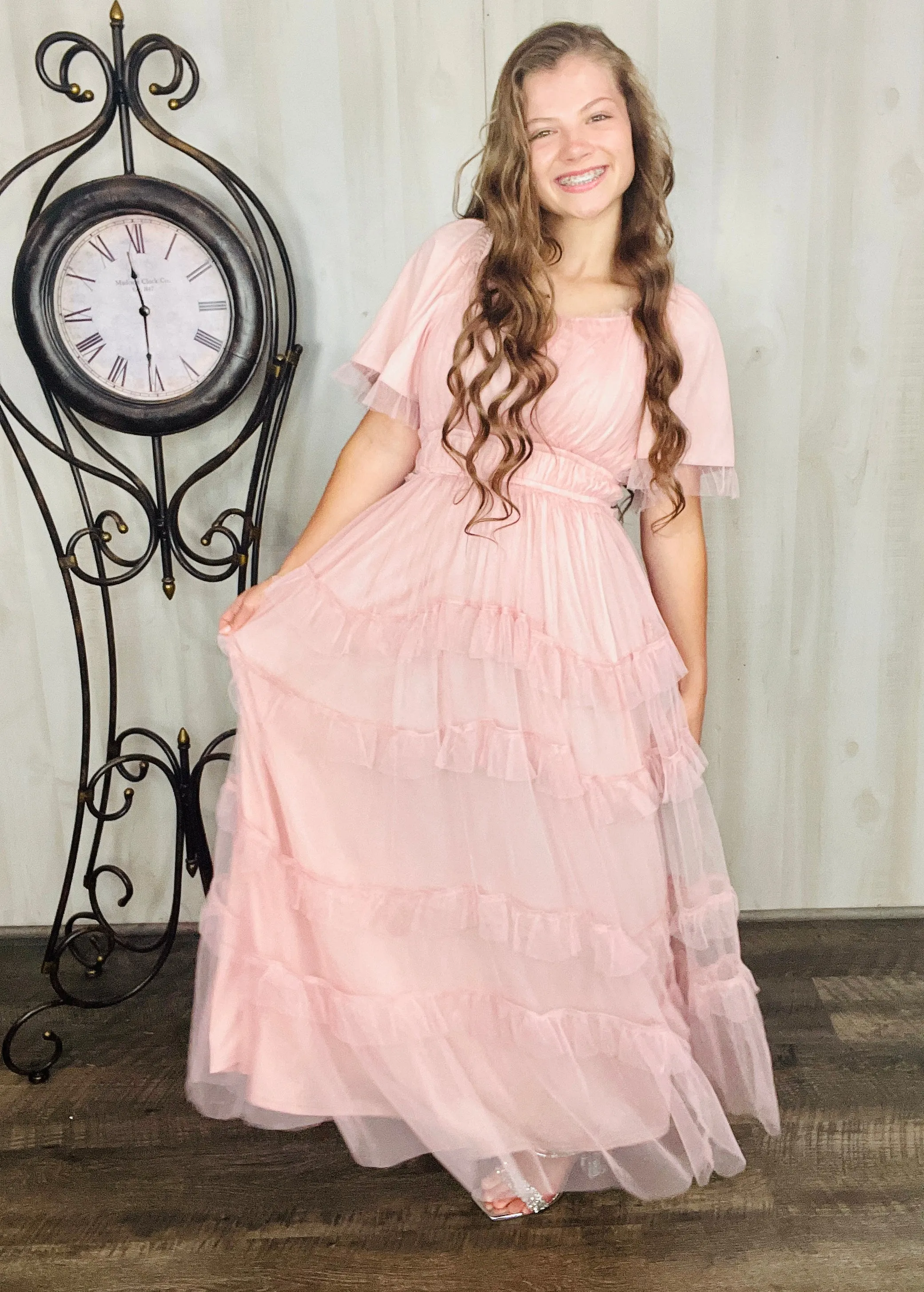 Dreaming Princess Maxi Dress- Pink