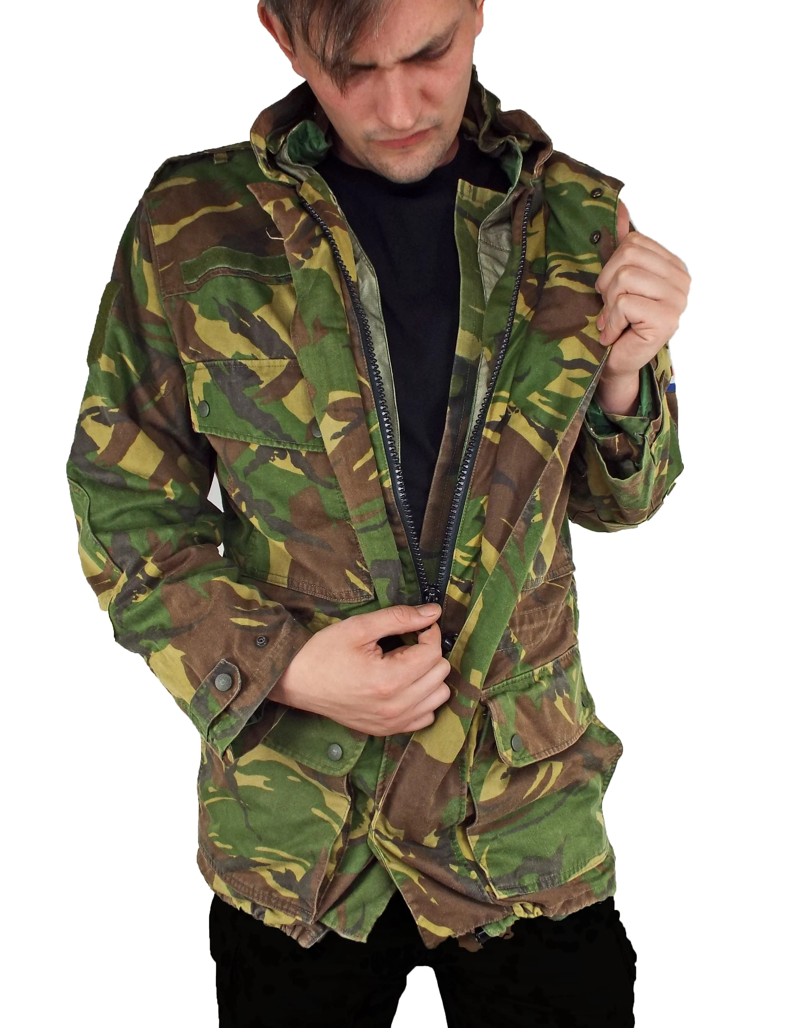 Dutch Army Vintage - Woodland DPM - Field Jacket with MVP Liner - Grade 1