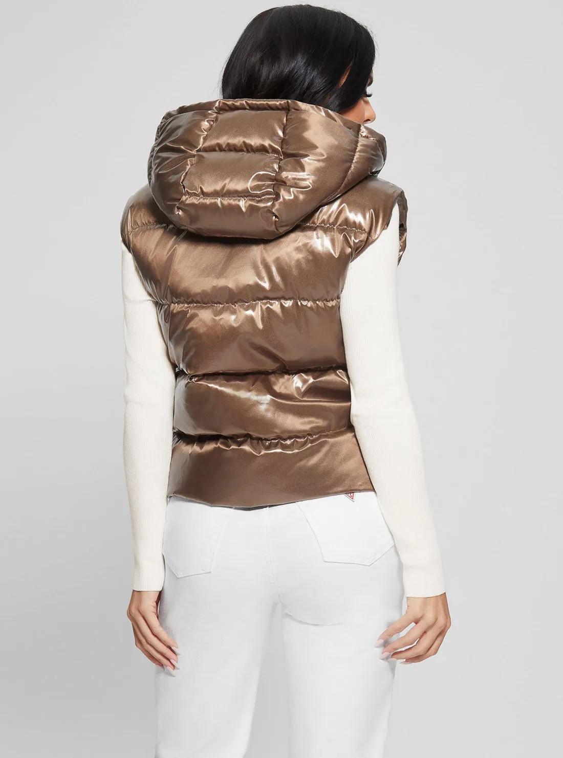 Eco Bronze Noemi Puffer Vest Jacket