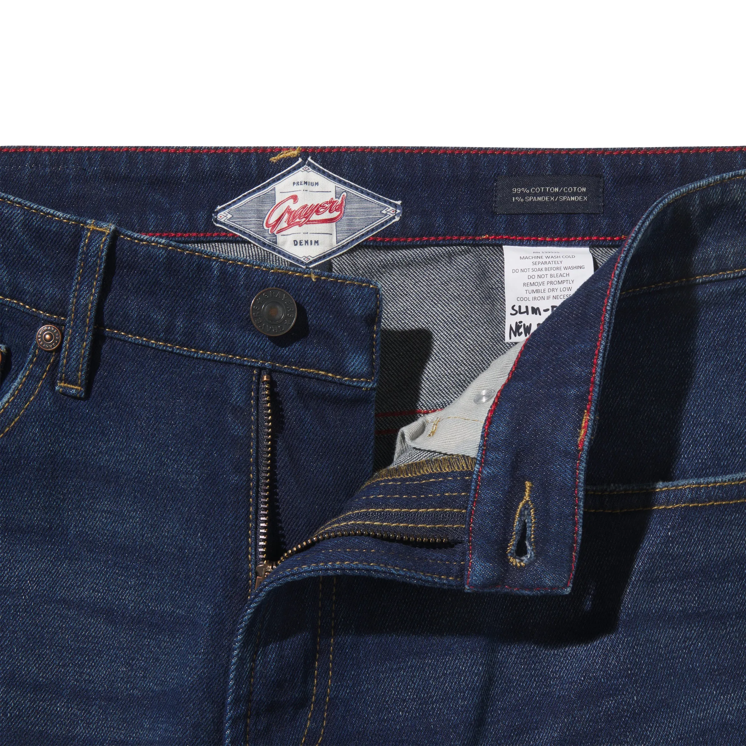 Edward Stretch Slim Fit Denim  - Blue Wash