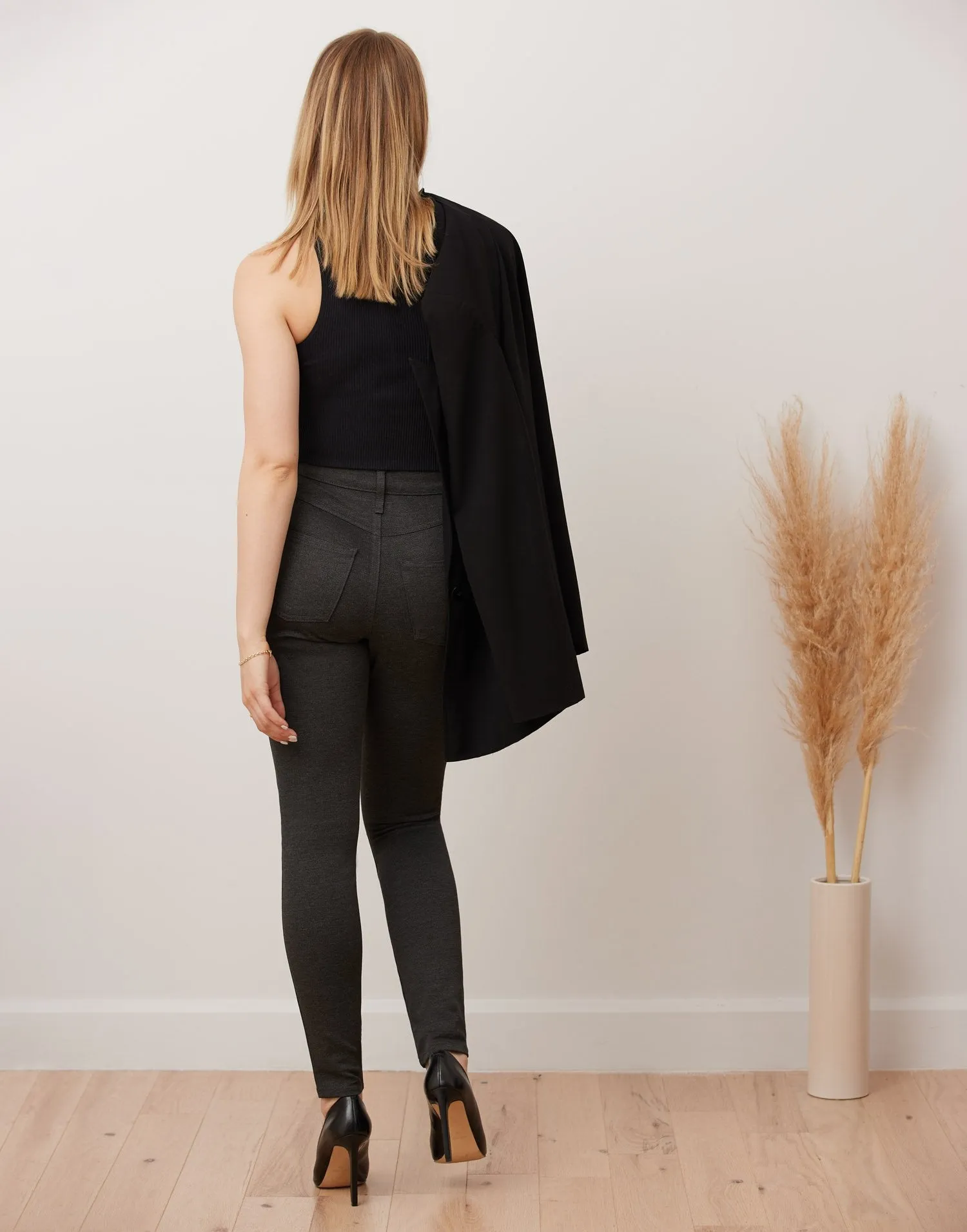 Emily Slim - Charcoal Wool