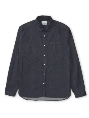 Eton Collar Shirt Mullins Denim Indigo Rinse