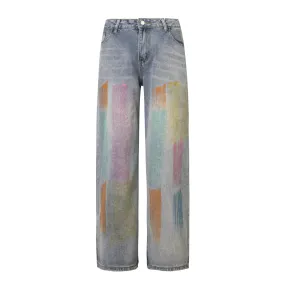 Faire Echo 2024 Rainbow Graffiti Jeans