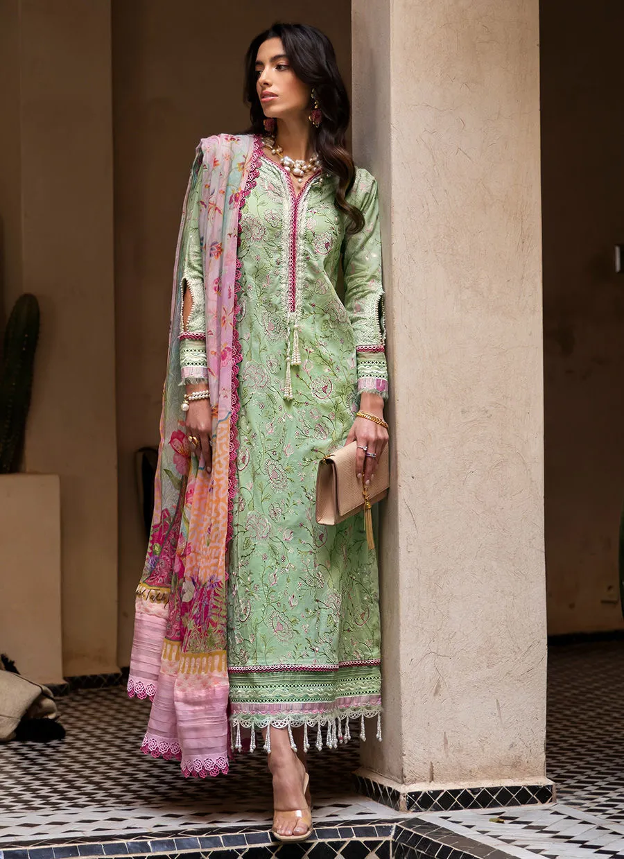 Farah Talib Aziz Luxury Lawn Collection 2023 – Mint Debbagh