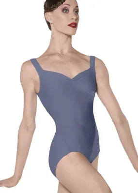 Faustine Pinch Front Tank Leotard (Dark Grey)