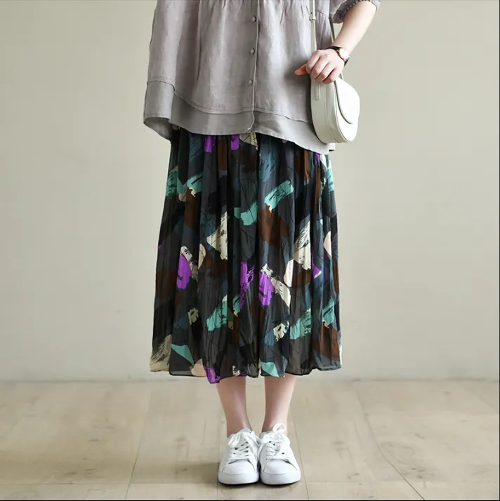 Floral Casual loose Women's Skirts TR2006161