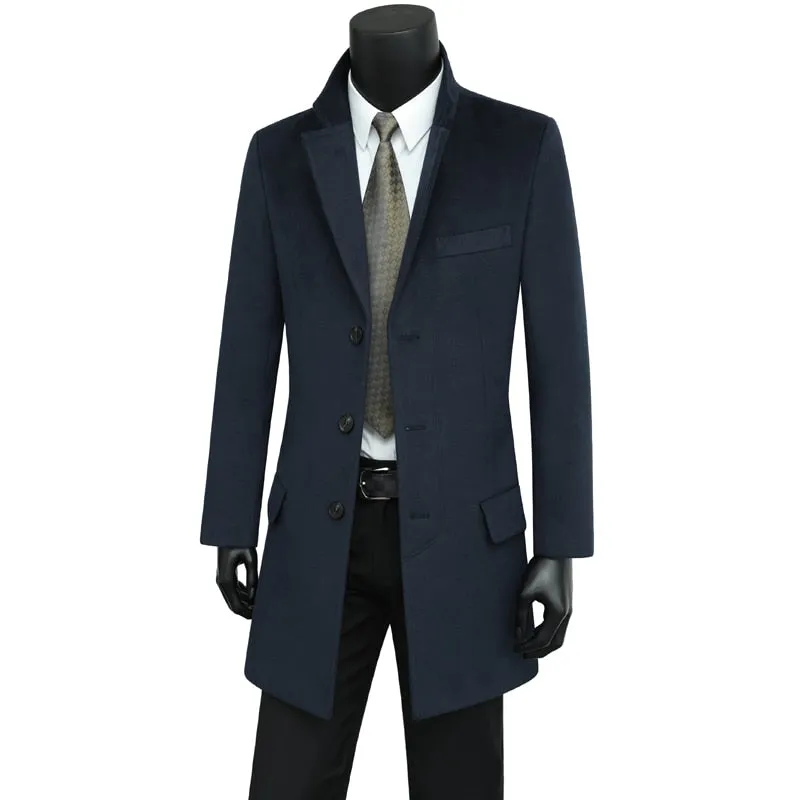 Funki Buys | Jackets | Men's Premium Wool Blend Tailored Coats