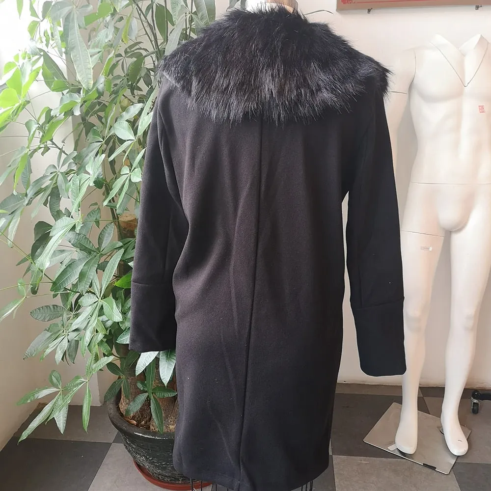 Funki Buys | Jackets | Men's Winter Faux Fur Woolen Coats