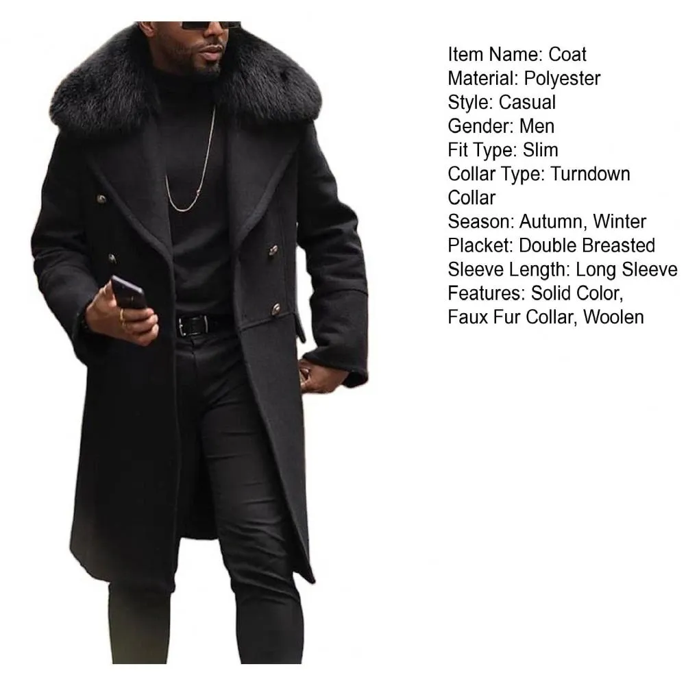 Funki Buys | Jackets | Men's Winter Faux Fur Woolen Coats