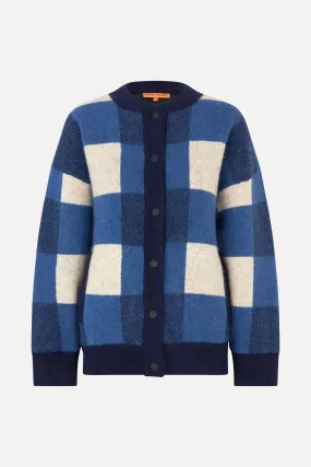 Gingham Check Bomber - Blue Gingham Check