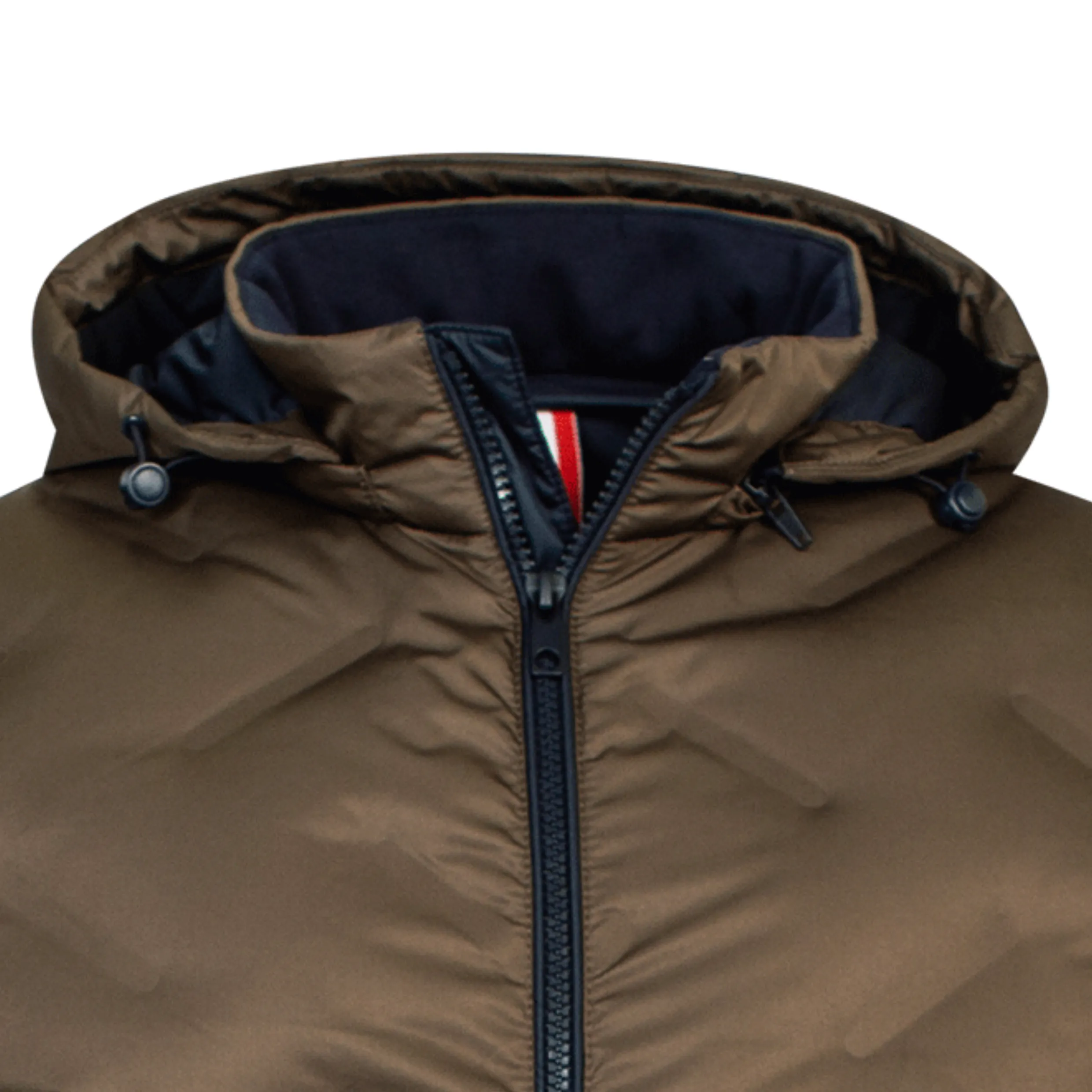 Giordano HYBRID DOWN BOMBER WITH REMOVEABLE HOOD 322628 Navy Bronze