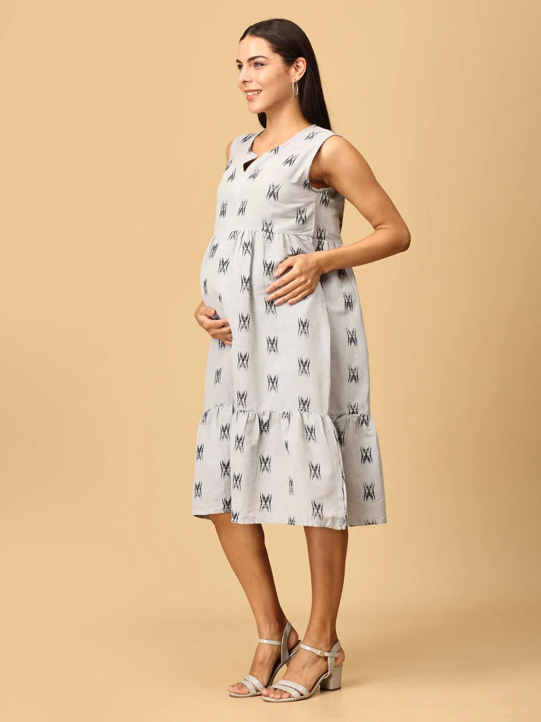 Grey Sands Maternity and Nursing Kurti Dress