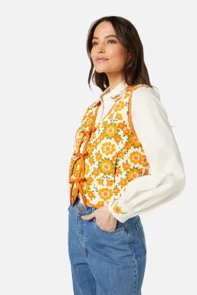 Harvest Sun Quilted Reversible Vest