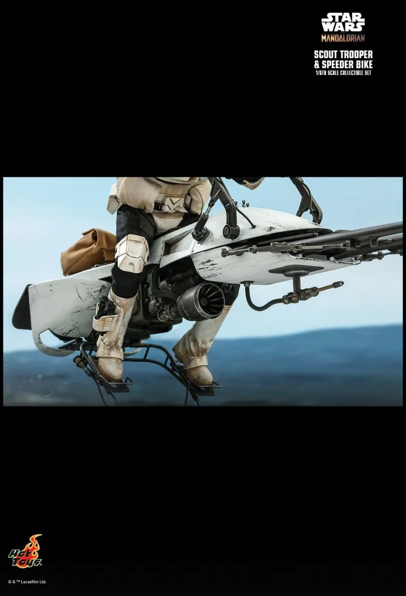 HOT TOYS STAR WARS THE MANDALORIAN SCOUT TROOPER AND SPEEDER BIKE 1/6 TMS017